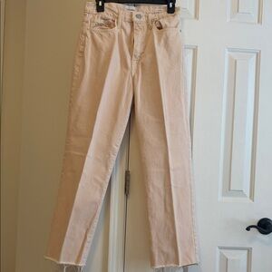 Frame Denim Women's  light pink/ creamStraight Leg Jeans